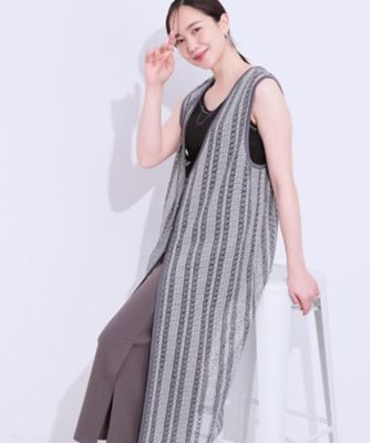 ＜SHOO LA RUE (Women)＞バイカラーレースジレ（２００２４３０９５８）