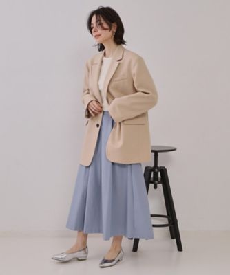 新品未使用 drawer シャンブレータックフレアスカート 36 Drawer - 美品 Drawer ドゥロワー FALL1 シャンブレータック