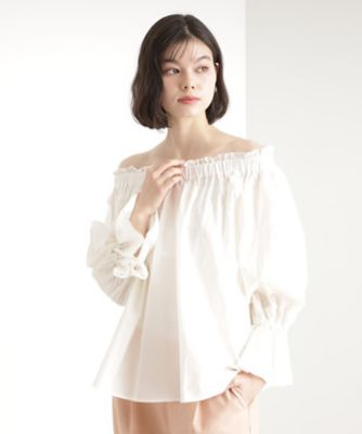 ＜THE SHOP TK (Women)＞【前後２ＷＡＹ】ギャザーブラウス／洗濯機ＯＫ（２００２４３１１９８）
