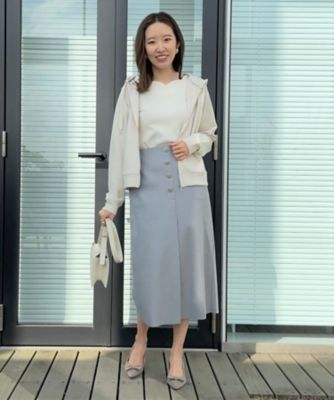 【大人可愛い・きれいめ】リボン刺繍ダンボールＺＩＰフーディ（２００２４３１３６７）
