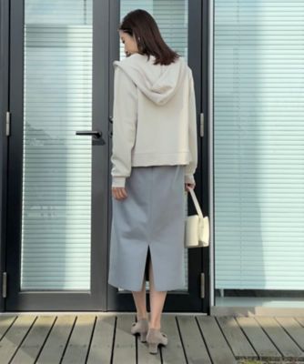【大人可愛い・きれいめ】リボン刺繍ダンボールＺＩＰフーディ（２００２４３１３６７）