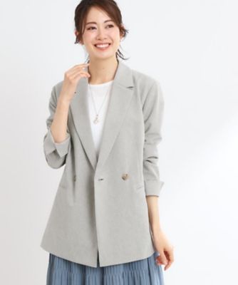 【ＵＶカット／接触冷感／マシンウォッシュ可／吸水速乾／セットアップ可／夏の通勤におすすめ】ドライタッチダブルジャケット（２００２４３１５３３