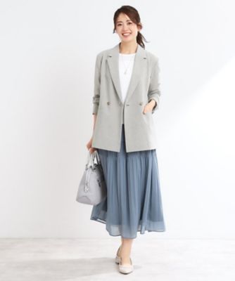 【ＵＶカット／接触冷感／マシンウォッシュ可／吸水速乾／セットアップ可／夏の通勤におすすめ】ドライタッチダブルジャケット（２００２４３１５３３