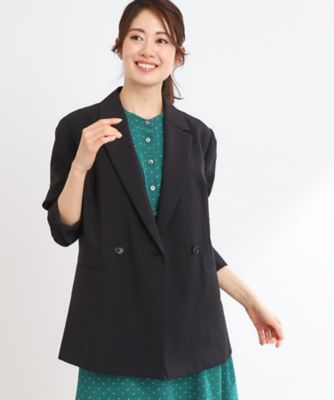 【ＵＶカット／接触冷感／マシンウォッシュ可／吸水速乾／セットアップ可／夏の通勤におすすめ】ドライタッチダブルジャケット（２００２４３１５３３