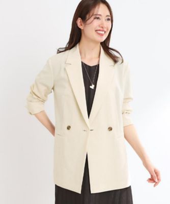 【ＵＶカット／接触冷感／マシンウォッシュ可／吸水速乾／セットアップ可／夏の通勤におすすめ】ドライタッチダブルジャケット（２００２４３１５３３
