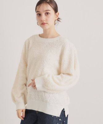 SUNAUNA (Women)/スーナウーナ 【web限定/今すぐ活躍】リボンヤーンニット(2002431758)