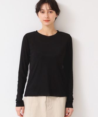【洗える】チュール重ねロングスリーブＴシャツ（２００２４３１９４０）