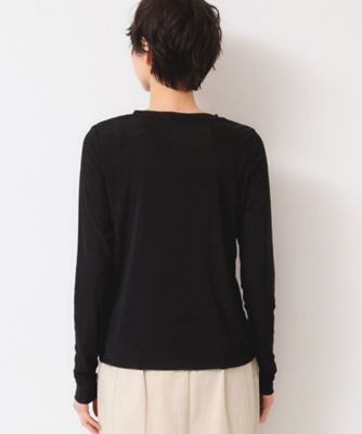 【洗える】チュール重ねロングスリーブＴシャツ（２００２４３１９４０）