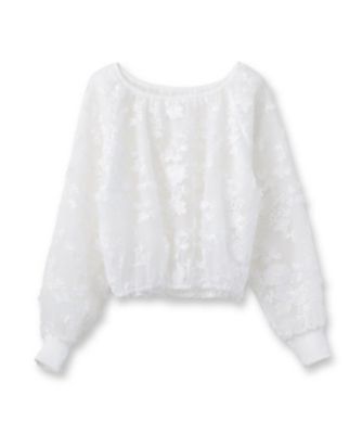 ＜DRESSTERIOR (Women)＞ＰＲＯＶＯＫＥ（プロヴォ―ク）【別注】チュールブラウス（２００２４３２０５３）