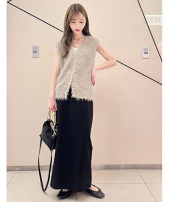 Deuxieme Classe ストレッチポンチタイトスカート 38 キャメル Deuxieme Classe（ドゥーズィエムクラス）の「ストレッチポンチ