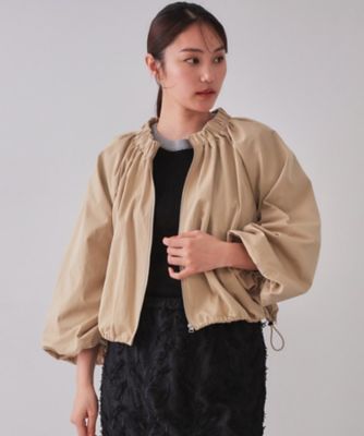 バルーンスリーブZIPブルゾン【洗濯洗い可】（2002432078