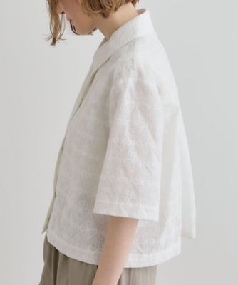 刺繍レースショートジャケット（２００２４３２２０４）