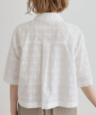 刺繍レースショートジャケット（２００２４３２２０４）