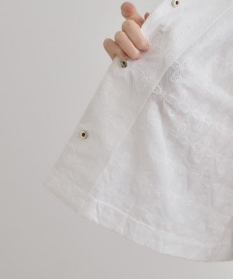 刺繍レースショートジャケット（２００２４３２２０４）