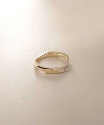 ＜COCOSHNIK (Women)＞Ｋ１０ダイヤモンド　キヘイモチーフ　リング（２００２４３２２８７）