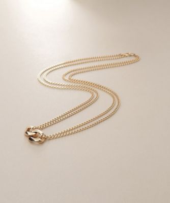 ＜COCOSHNIK (Women)＞Ｋ１０キヘイモチーフダブルチェーン　ネックレス（２００２４３２３３１）