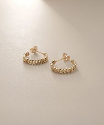 ＜COCOSHNIK (Women)＞Ｋ１０キヘイフープ　スタッドピアス（２００２４３２３７９）