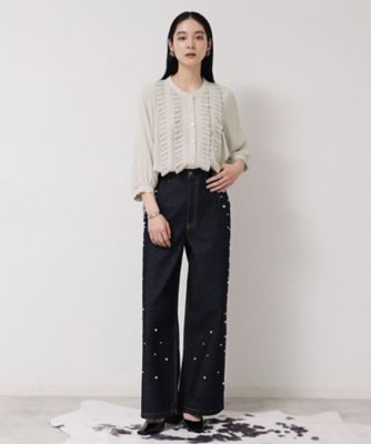 お仕事にも！／プリーツフリル】春色ブラウス（2002432512