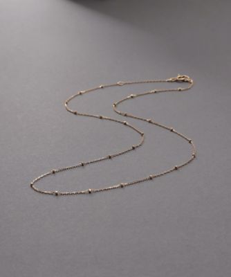 ＜COCOHNIK ONKITSCH (Women)＞◆Ｋ１０スキニーネックレス　スタッドケーブル（２００２４３２７５２）