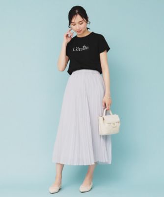 コットン混ビジューＴシャツ【洗濯機可・接触冷感・ＵＶケア・吸水速乾・汗ジミ防止】（２００２４３２７８９）