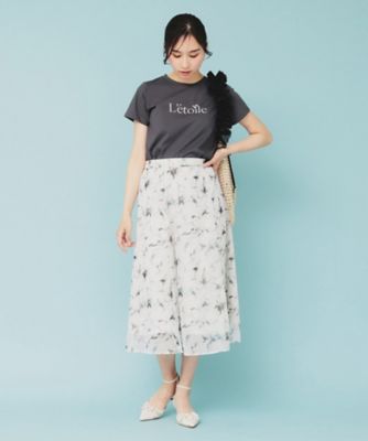 コットン混ビジューＴシャツ【洗濯機可・接触冷感・ＵＶケア・吸水速乾・汗ジミ防止】（２００２４３２７８９）