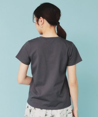 コットン混ビジューＴシャツ【洗濯機可・接触冷感・ＵＶケア・吸水速乾・汗ジミ防止】（２００２４３２７８９）