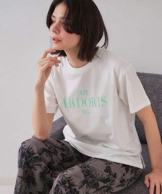 ＜OPAQUE.CLIP (Women)＞フロッキーロゴＴシャツ【洗濯機洗い可】（２００２４３２８０７）