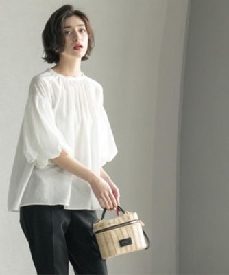 【美品】エブール ウールカシミアサキソニーバルーンスリーブ ブラウス 38 ebure/エブール｜新作入荷！ いますぐ押さえたい秋のキー