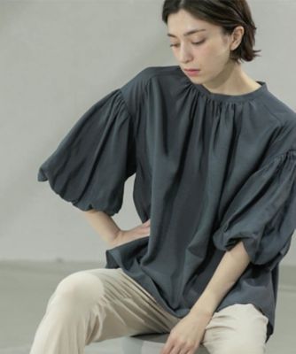 【SALE】OPAQUE.CLIP (Women)/オペークドットクリップ バルーンスリーブブラウス(2002432811) グレー014 トップス【三越伊勢丹/公式】