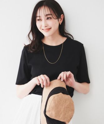 【コットン１００／丸首／シンプル】アイスクリアコットン　Ｔシャツ（２００２４３３０５３）