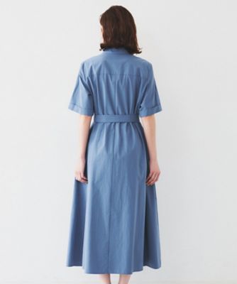 【コットン１００／前開き／夏ワンピ】ロングシャツワンピース（２００２４３３１７３）
