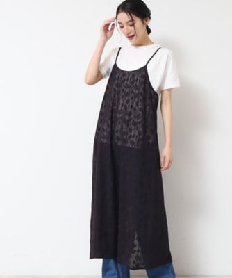 M【新品インポートセレクト】高級刺繍レース使用キャミソールドレスワンピース XSサイズあり【IRMA/イルマ】刺繍/ ワンカラー/ キャミソール