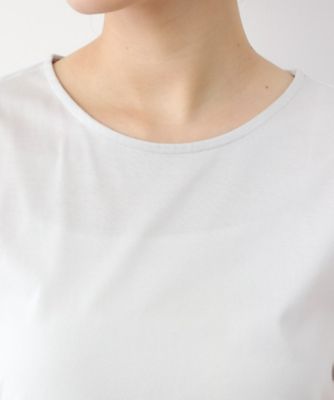 【洗える／コットン１００％／日本製／袖レース】デザインＴシャツ（２００２４３３２３５）