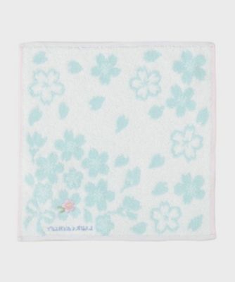 桜＆リボン タオルハンカチ（2002433259） | LAURA ASHLEY