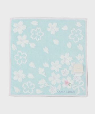 桜＆リボン タオルハンカチ（2002433259） | LAURA ASHLEY