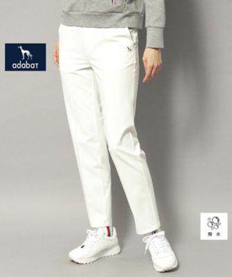 adabat/アダバット 【新レーベル　ＡＤＡＢＡＴ　ＮＡＶＹ】撥水加工　ストレッチホワイトパンツ（２００２４３３２９３）