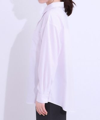 【Ｓ－ＬＬ／ひんやり／ＵＶ／吸水速乾／洗濯後しわになりにくい】ラッシュガードにもなる　ストライプ前開きシャツ（２００２４３３４６７）
