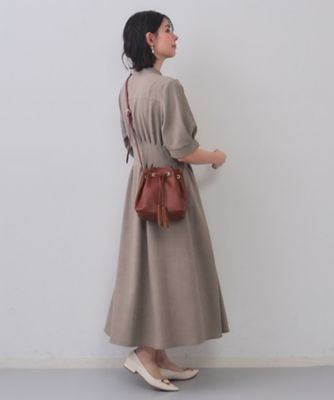 【美品】ピッピシック⭐️かごバッグ 巾着 カラフル ボーダー タッセル 巾着バッグ タッセル ブラックサクラ | Le grand pont