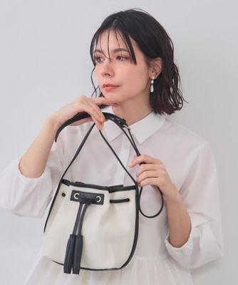 【美品】ピッピシック⭐️かごバッグ 巾着 カラフル ボーダー タッセル 美品】ピッピシック⭐️かごバッグ 巾着 カラフル ボーダー