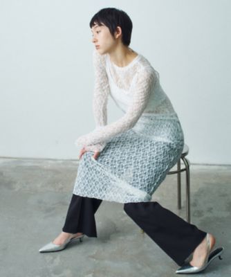 CODE A (Women)/コードエー stretch lace cami dress(2002433618)
