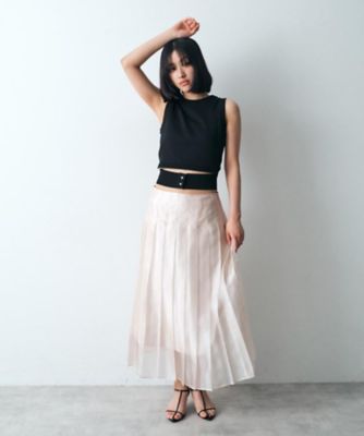ｓｈｉｎｙ　ｓｈｅｅｒ　ｐｌｅａｔｅｄ　ｓｋｉｒｔ（２００２４３３６３７）