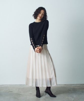 ｓｈｉｎｙ　ｓｈｅｅｒ　ｐｌｅａｔｅｄ　ｓｋｉｒｔ（２００２４３３６３７）