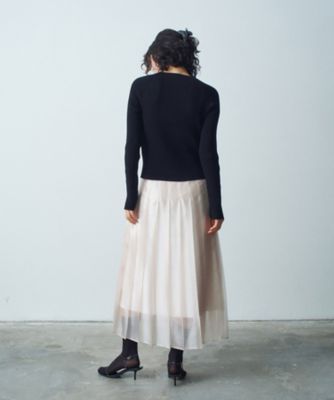 ｓｈｉｎｙ　ｓｈｅｅｒ　ｐｌｅａｔｅｄ　ｓｋｉｒｔ（２００２４３３６３７）