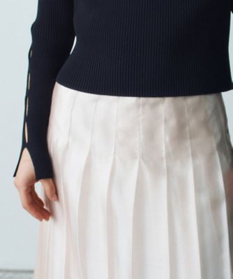 ｓｈｉｎｙ　ｓｈｅｅｒ　ｐｌｅａｔｅｄ　ｓｋｉｒｔ（２００２４３３６３７）