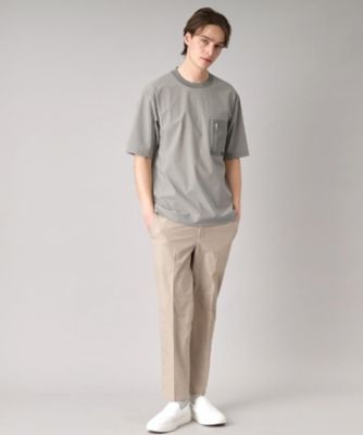 【接触冷感】ハイストレッチ　トリコットポケットＴシャツ（２００２４３３７０８）