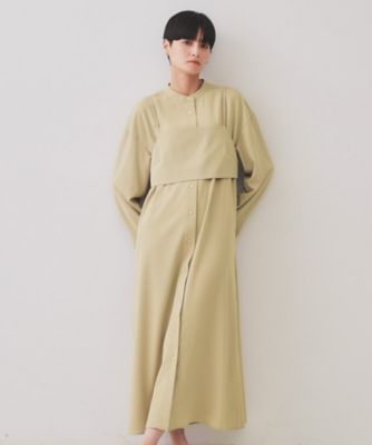 ビスチェセットワンピース andGIRL掲載》ビスチェセットシャツワンピース【洗濯機