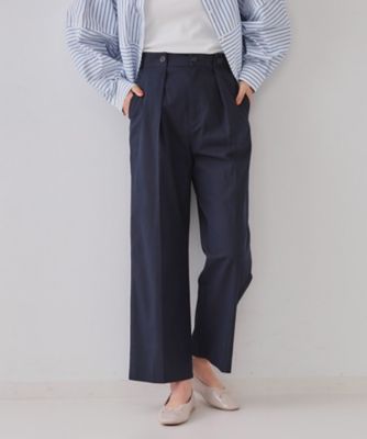 【SALE】OPAQUE.CLIP (Women)/オペークドットクリップ シャンブレーチノワイドパンツ(2002433759) アオ094 パンツ・ズボン【三越伊勢丹/公式】