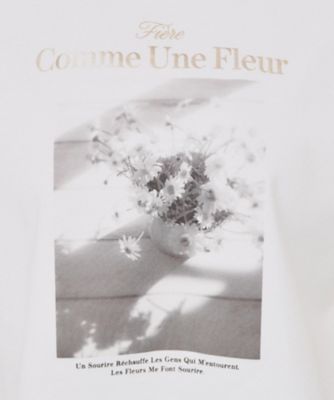 箔プリントショート丈Ｔシャツ【ＵＶ／接触冷感／洗濯機洗い可】（２００２４３３８０７）