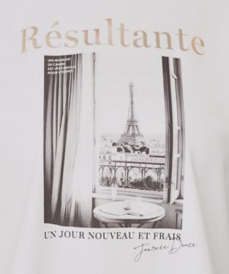 箔プリントショート丈Ｔシャツ【ＵＶ／接触冷感／洗濯機洗い可】（２００２４３３８０７）