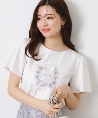 COUTURE BROOCH (Women)/クチュールブローチ 【接触冷感・ＵＶカット】パフュームプリントＴシャツ（２００２４３４０８４）